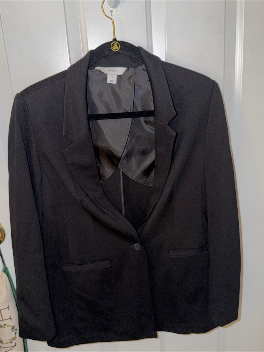 Old Navy Black Women's Single-Button Blazer